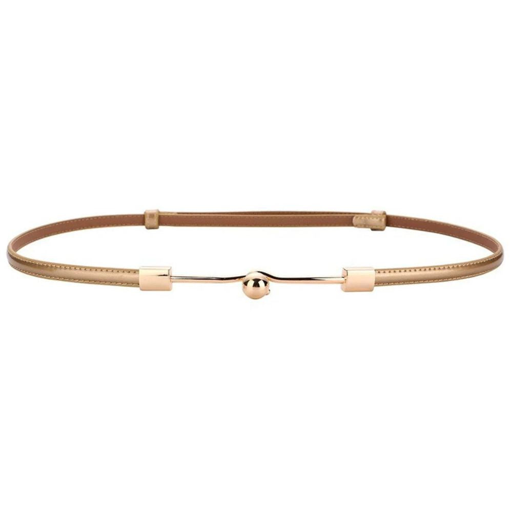 Ceinture Fine en Cuir pour Femme Modèle Agata - La Ceinturerie