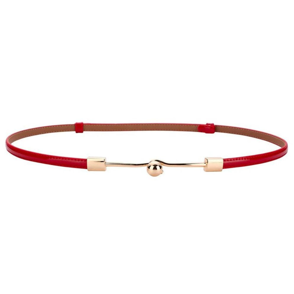 Ceinture Fine en Cuir pour Femme Modèle Agata - La Ceinturerie