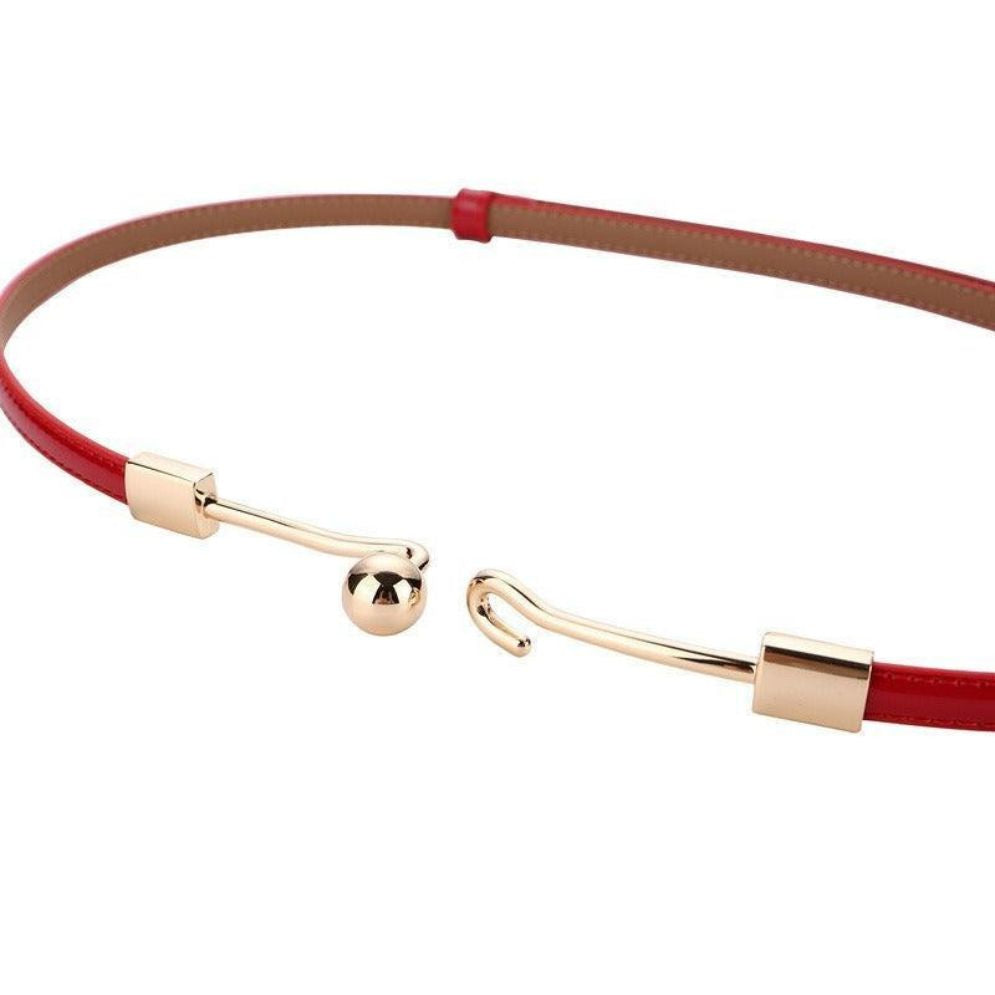 Ceinture Fine en Cuir pour Femme Modèle Agata - La Ceinturerie
