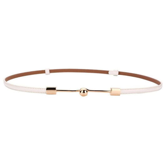 Ceinture Fine en Cuir pour Femme Modèle Agata - La Ceinturerie