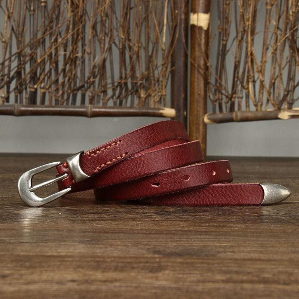 Ceinture Fine en Cuir pour Femme Modèle Elena