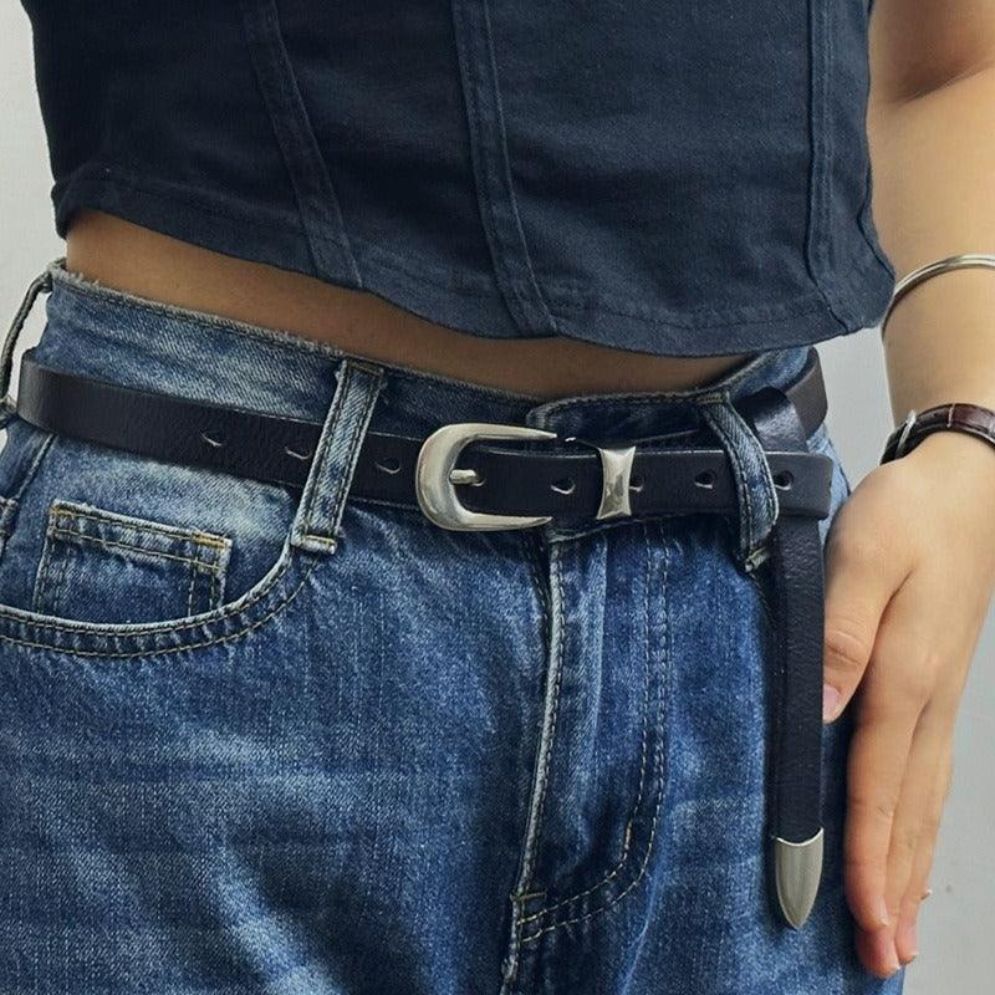 Ceinture Fine en Cuir pour Femme Modèle Elena