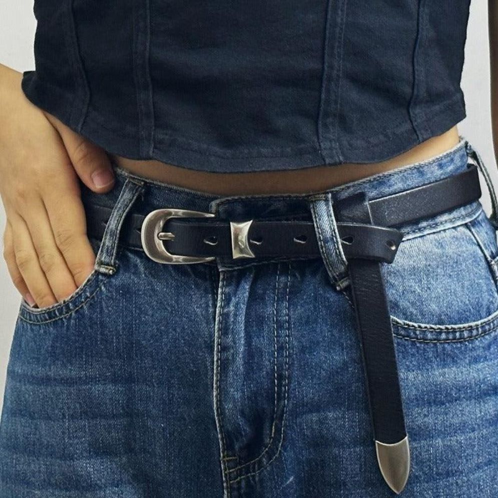 Ceinture Fine en Cuir pour Femme Modèle Elena