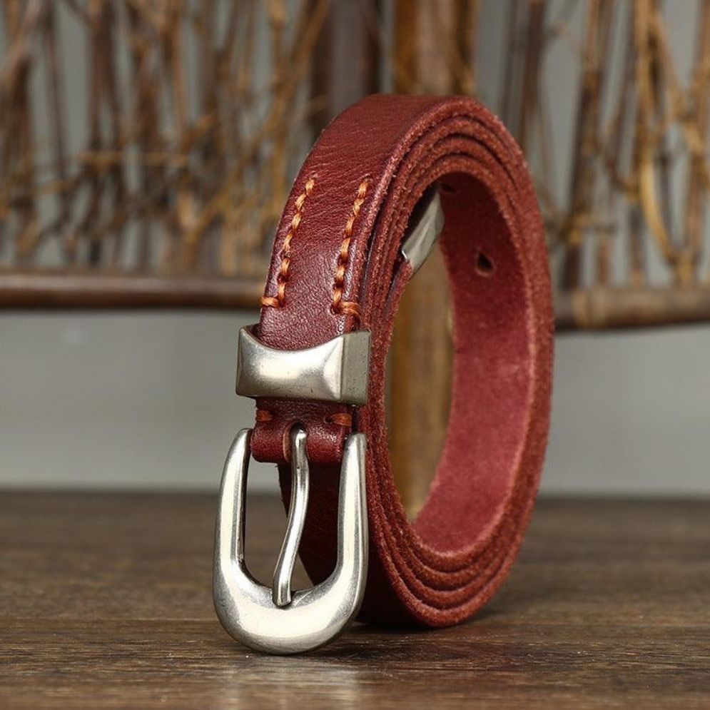 Ceinture Fine en Cuir pour Femme Modèle Elena