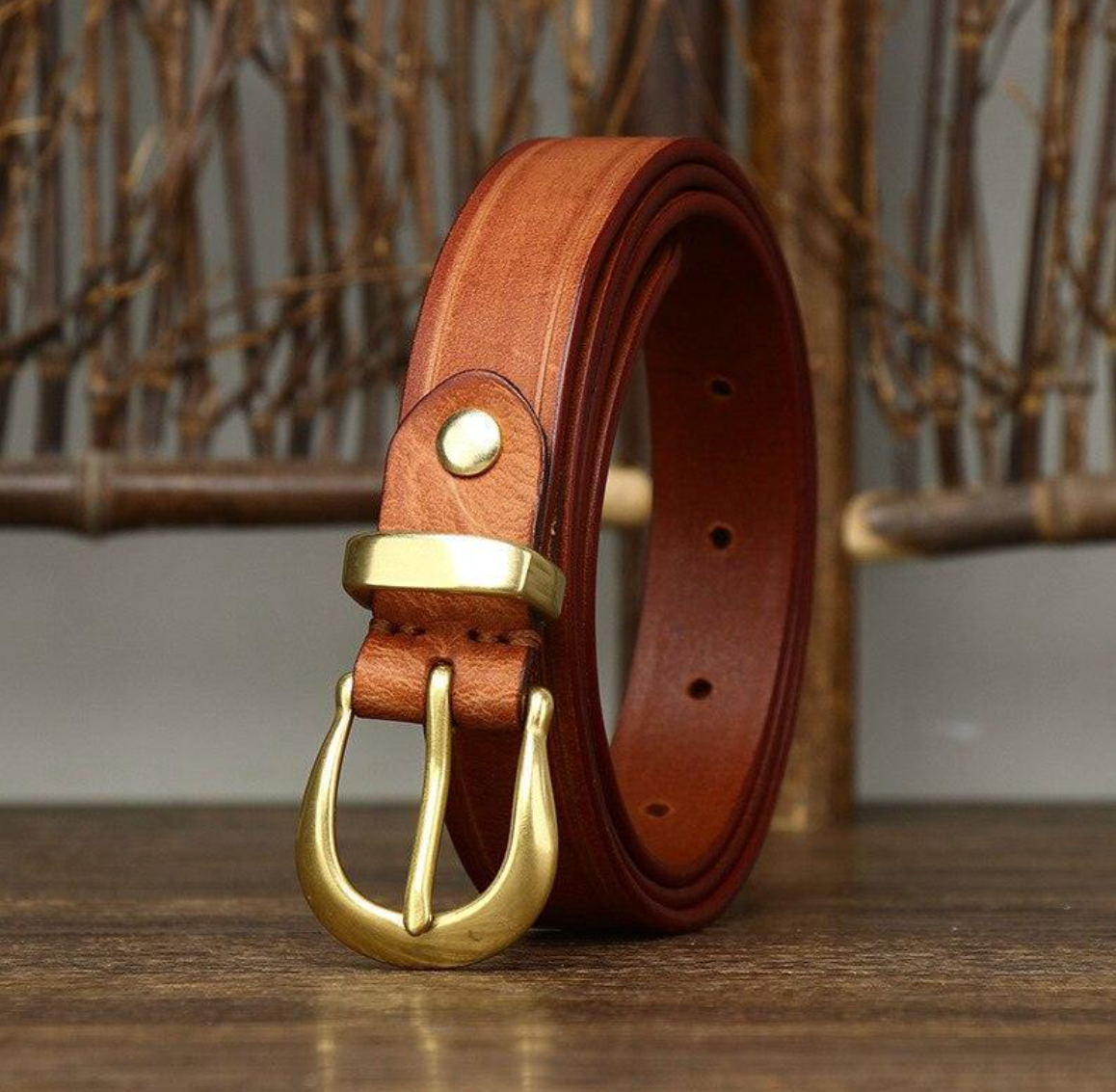 Ceinture Fine en Cuir pour Femme Modèle Jila - La Ceinturerie
