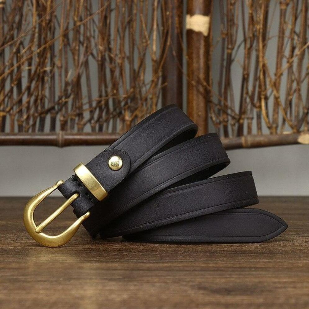 Ceinture Fine en Cuir pour Femme Modèle Jila - La Ceinturerie

