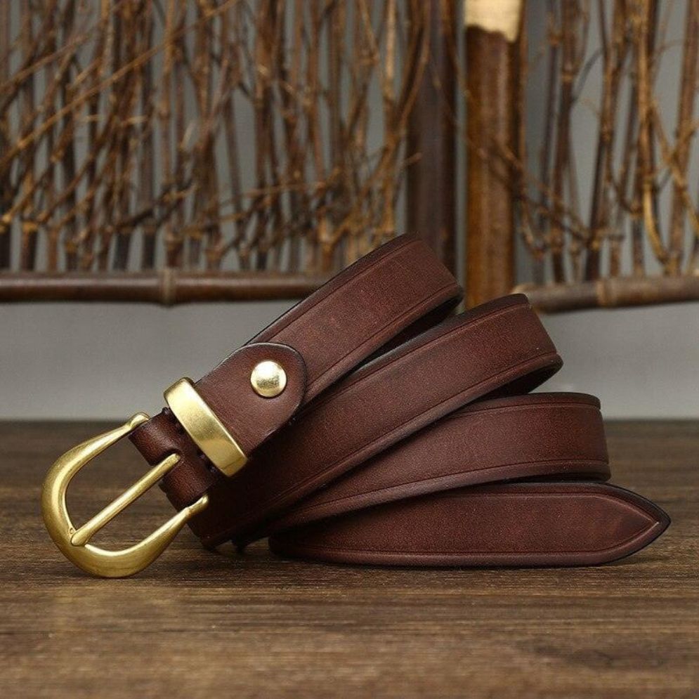Ceinture Fine en Cuir pour Femme Modèle Jila - La Ceinturerie

