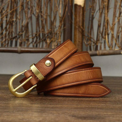 Ceinture Fine en Cuir pour Femme Modèle Jila - La Ceinturerie
