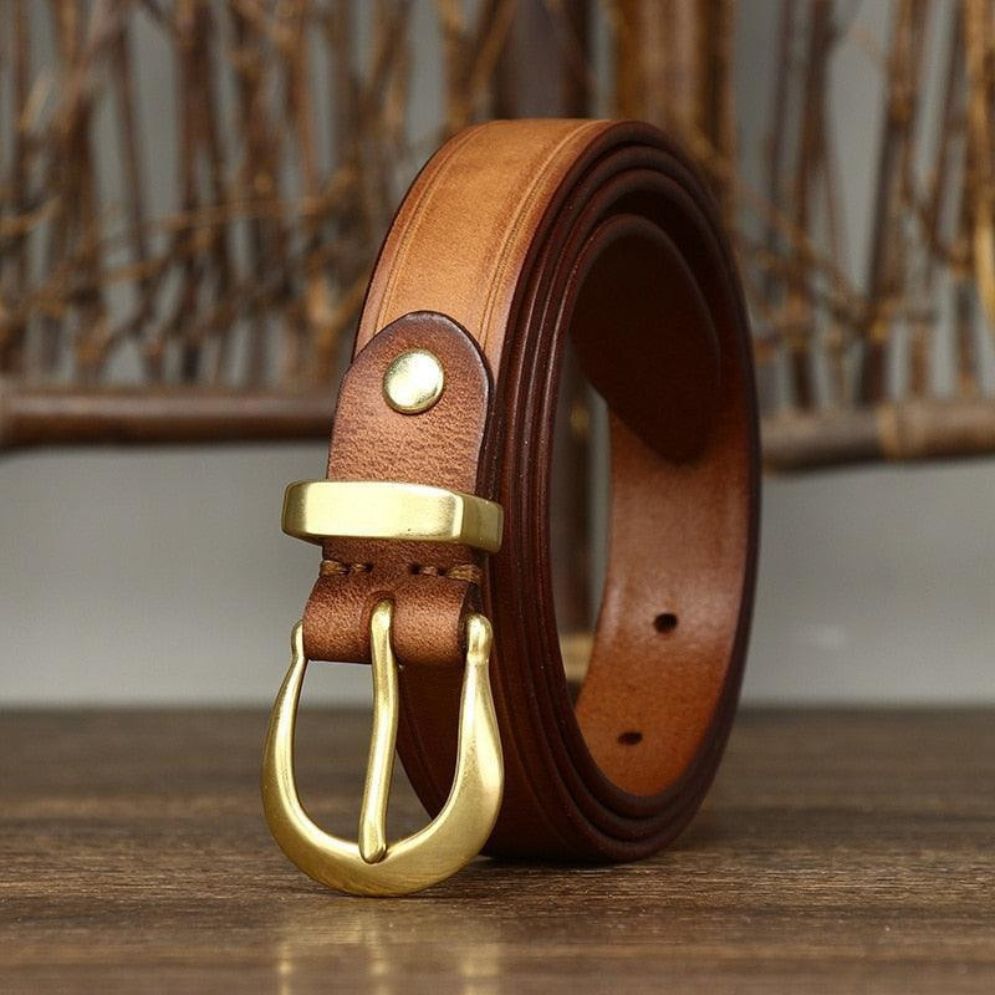 Ceinture Fine en Cuir pour Femme Modèle Jila - La Ceinturerie
