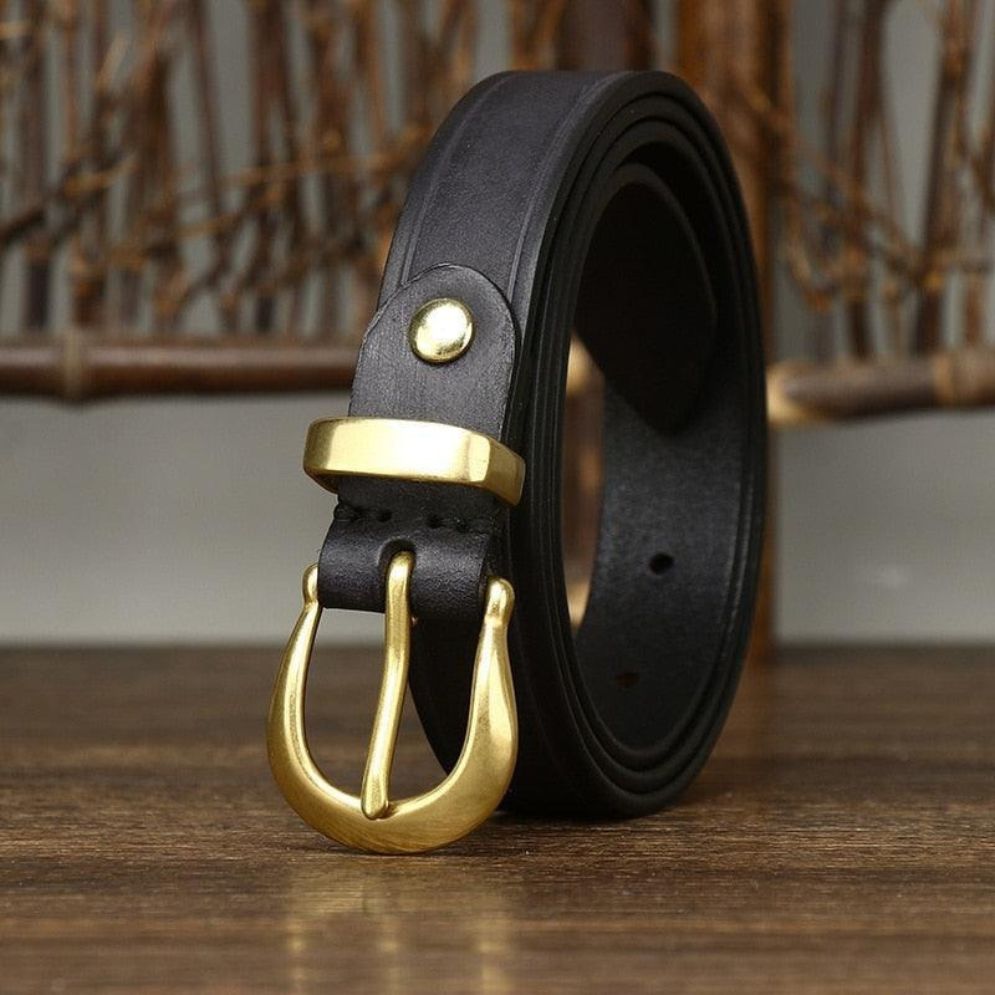 Ceinture Fine en Cuir pour Femme Modèle Jila - La Ceinturerie
