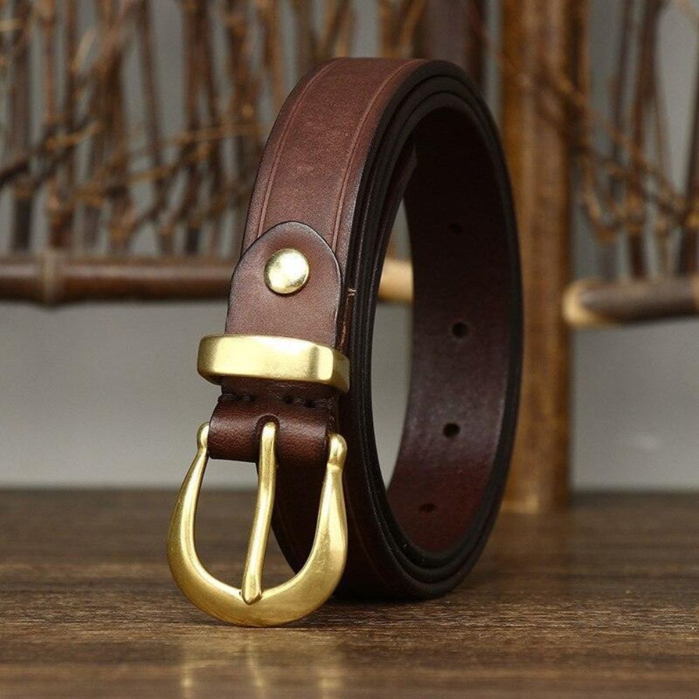 Ceinture Fine en Cuir pour Femme Modèle Jila - La Ceinturerie
