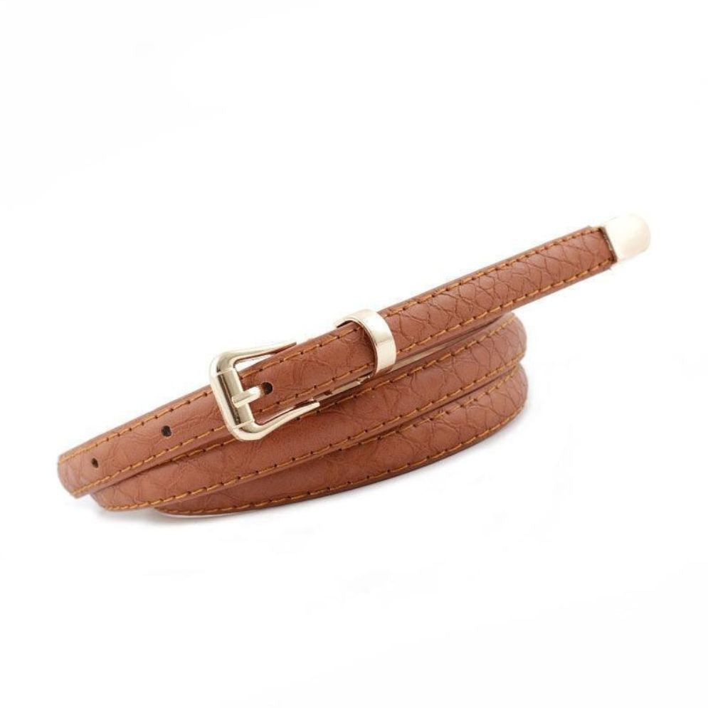 Ceinture Fine en Cuir pour Femme Modèle Macawi - La Ceinturerie