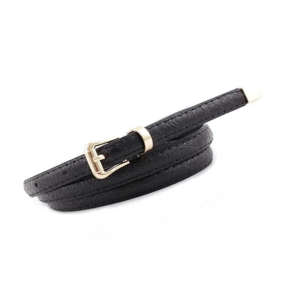 Ceinture Fine en Cuir pour Femme Modèle Macawi - La Ceinturerie