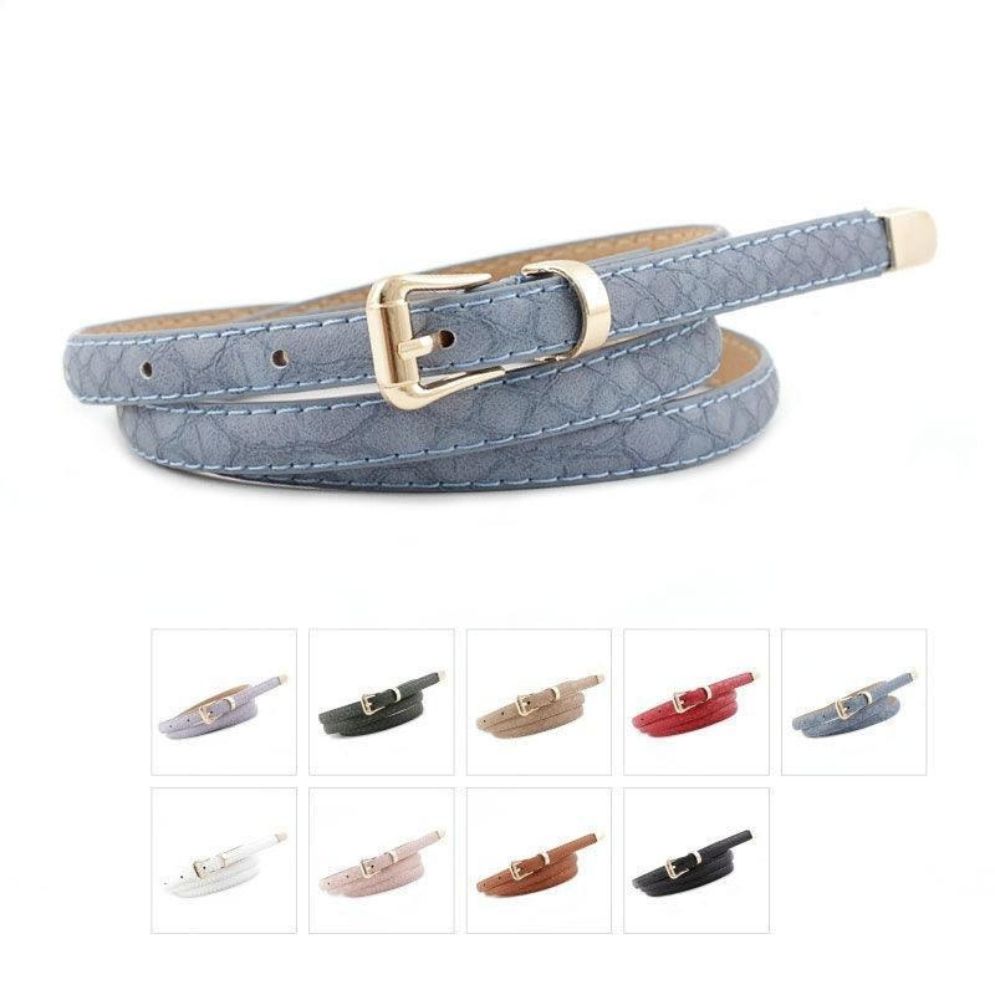 Ceinture Fine en Cuir pour Femme Modèle Macawi - La Ceinturerie