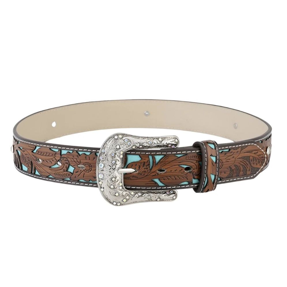 Ceinture Western avec Boucle à Strass Modèle Maeda