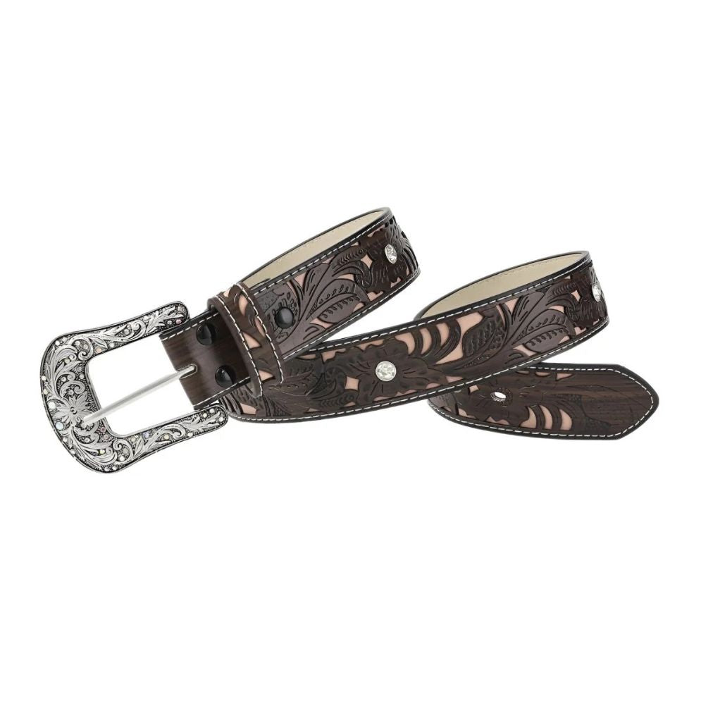 Ceinture Western avec Boucle à Strass Modèle Maeda