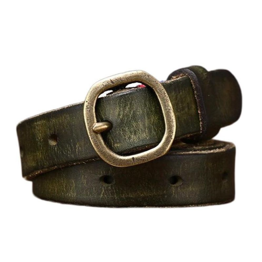 Ceinture Fine en Cuir pour Femme Modèle Tutna - La Ceinturerie