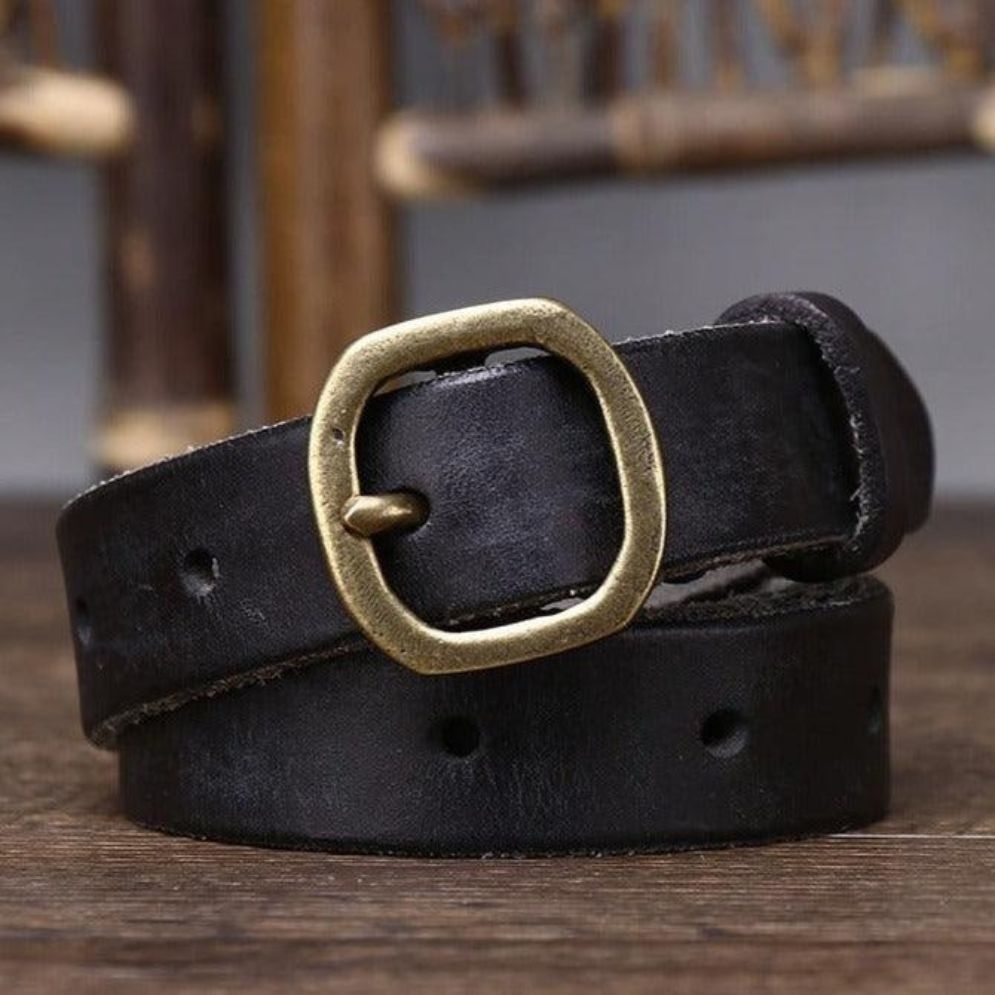 Ceinture Fine en Cuir pour Femme Modèle Tutna - La Ceinturerie