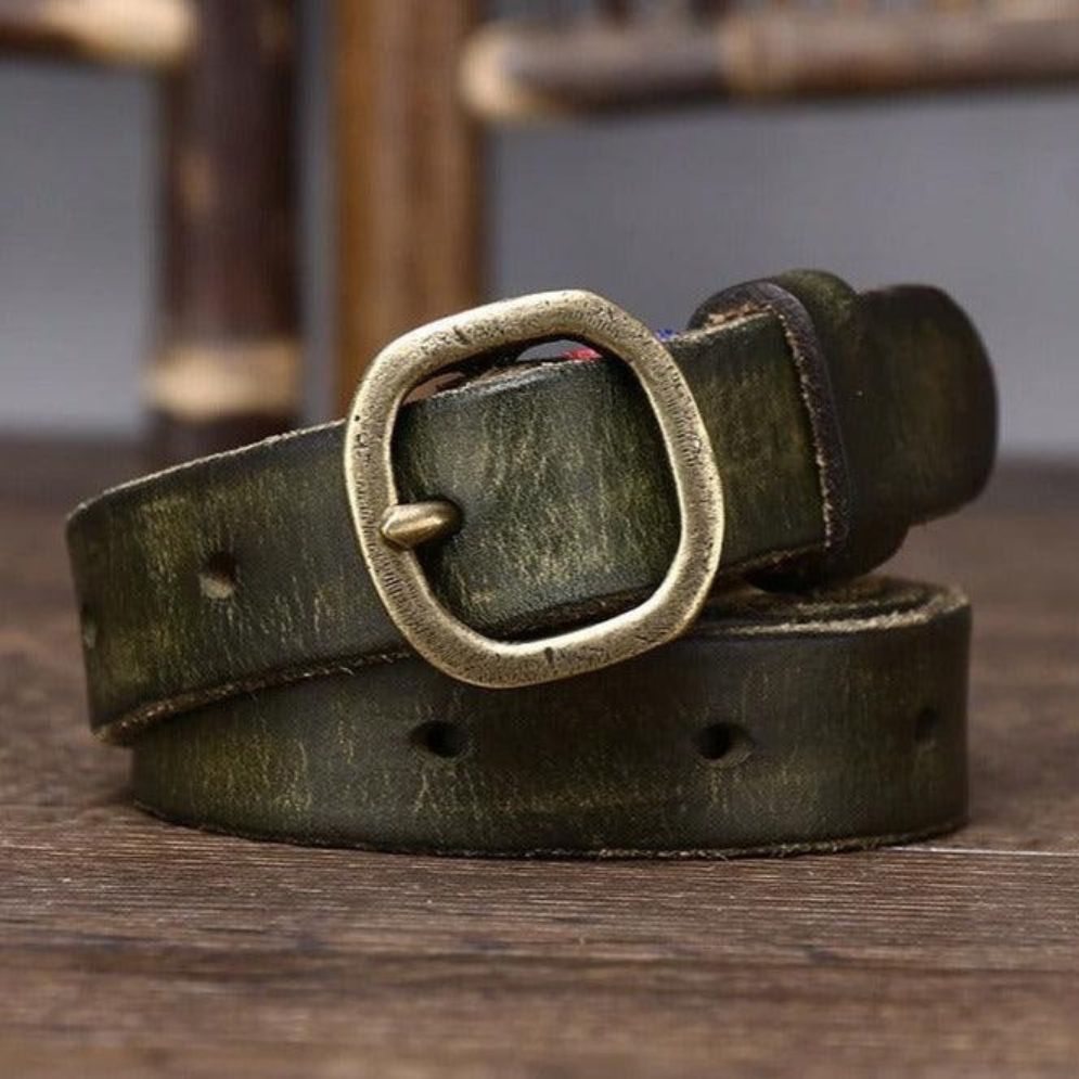 Ceinture Fine en Cuir pour Femme Modèle Tutna - La Ceinturerie