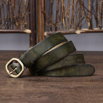 Ceinture Fine en Cuir pour Femme Modèle Tutna - La Ceinturerie