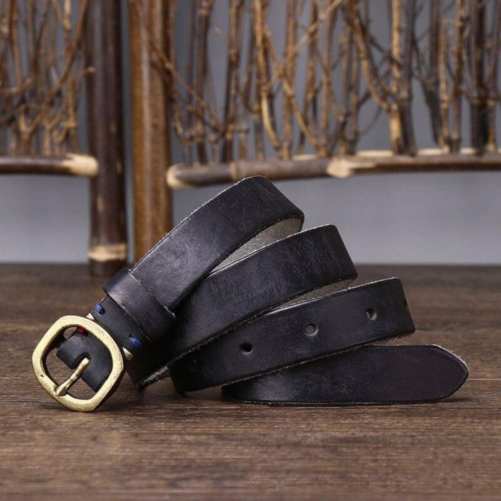 Ceinture Fine en Cuir pour Femme Modèle Tutna - La Ceinturerie