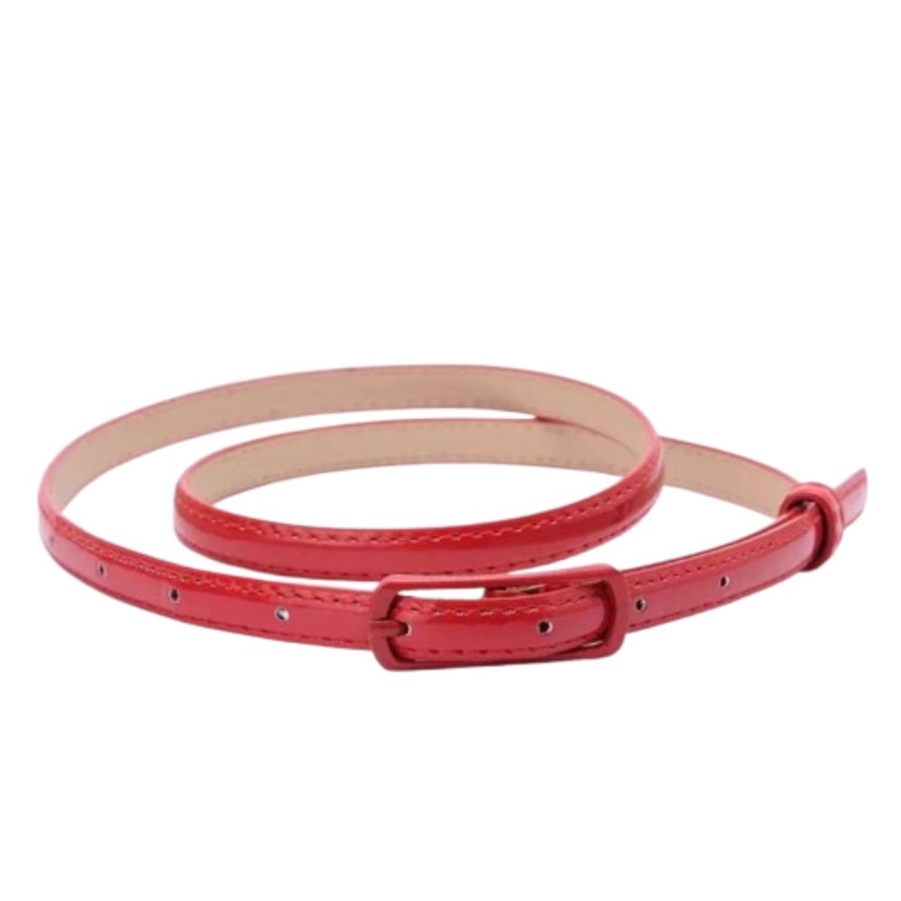 Ceinture Fine en Simili Cuir pour Fille Plusieurs Couleurs