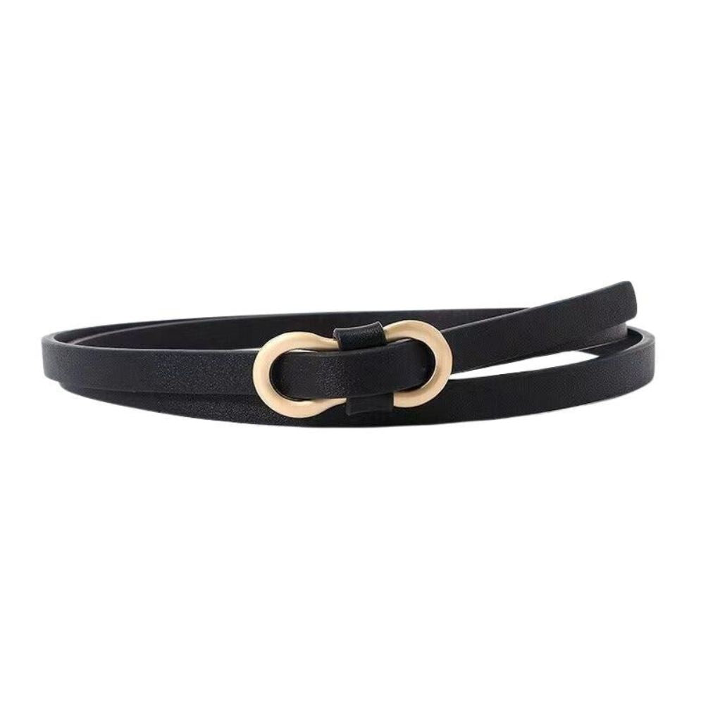 Ceinture Fine Simili Vegan Boucle Femme Modèle Lilova - La Ceinturerie