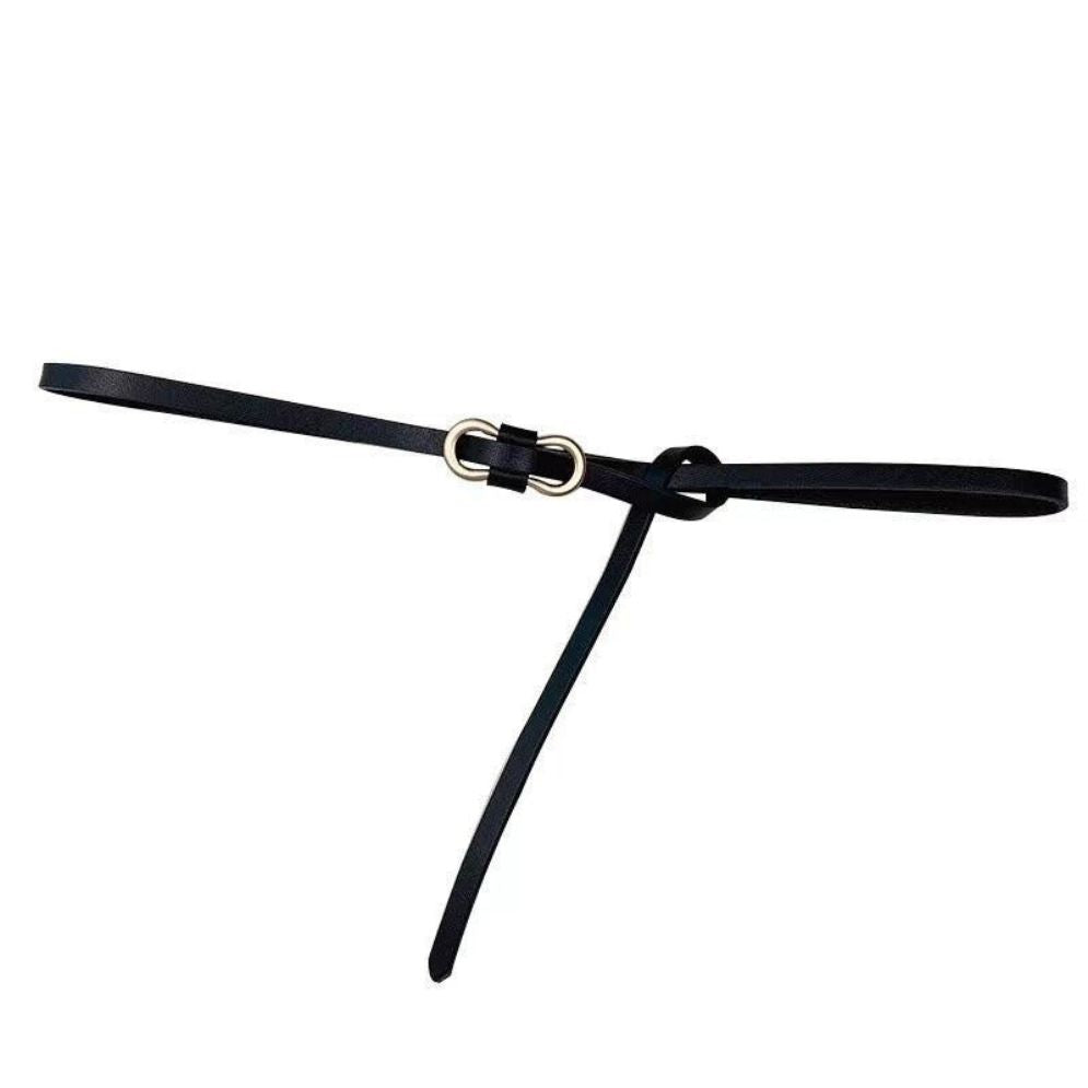 Ceinture Fine Simili Vegan Boucle Femme Modèle Lilova - La Ceinturerie