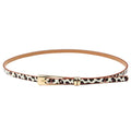 Ceinture Fine Imprimé Léopard Pour Femme - La Ceinturerie