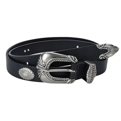 Ceinture Fine à Boucle Western Vintage Modèle Hezo - La Ceinturerie
