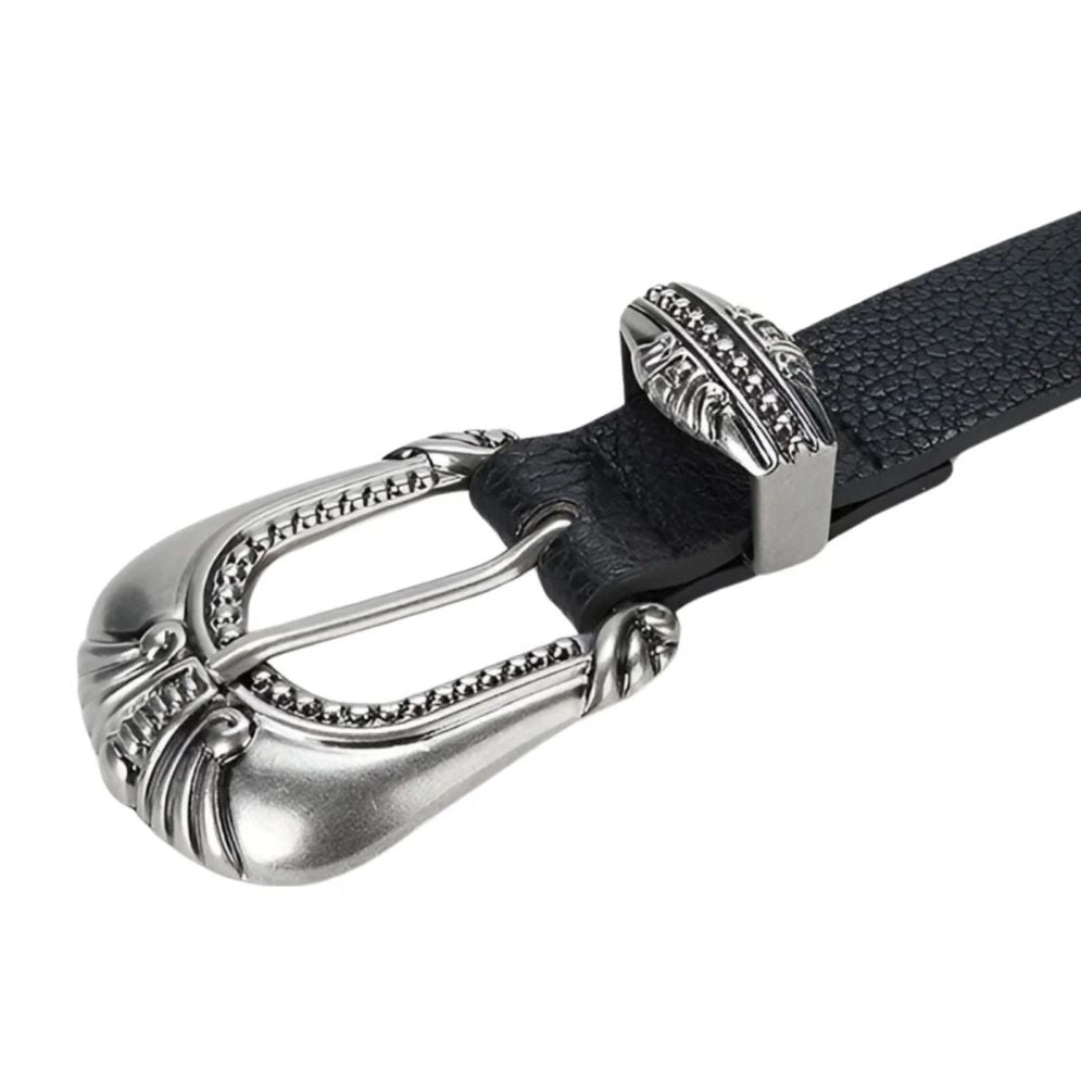 Ceinture Fine à Boucle Western Vintage Modèle Hezo - La Ceinturerie
