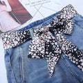 Ceinture Foulard à Motifs Floraux Roses Modèle Arima