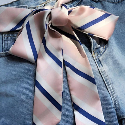 Ceinture Foulard à Rayures Bleues Modèle Lesly - La Ceinturerie

