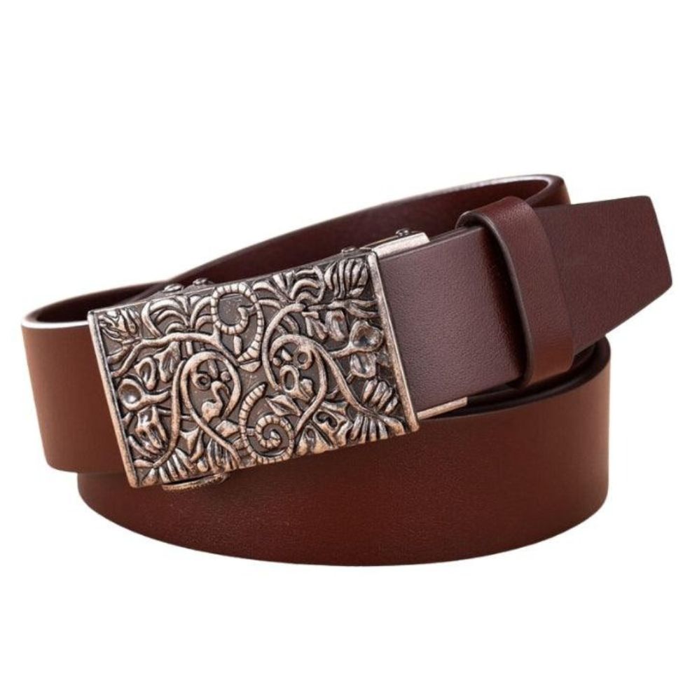 Ceinture Grande Taille Femme Boucle Automatique Western Modèle Nereo - La Ceinturerie