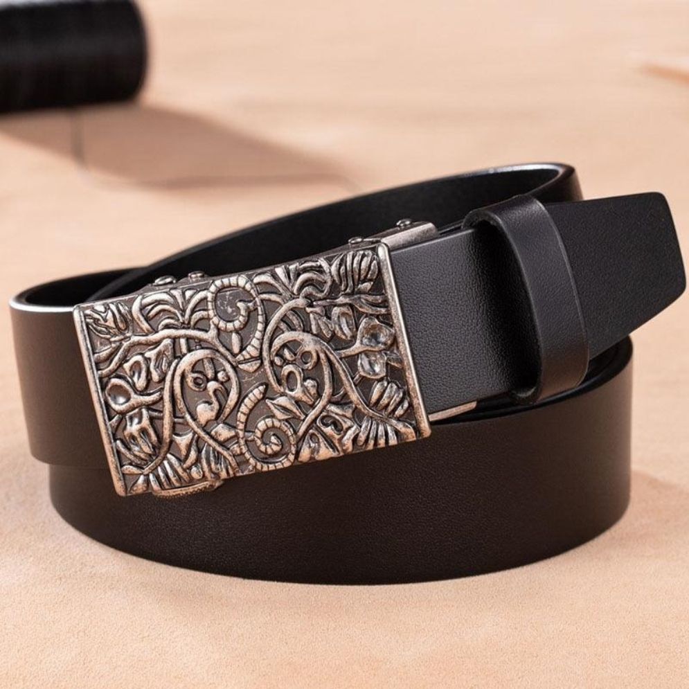 Ceinture Grande Taille Femme Boucle Automatique Western Modèle Nereo - La Ceinturerie