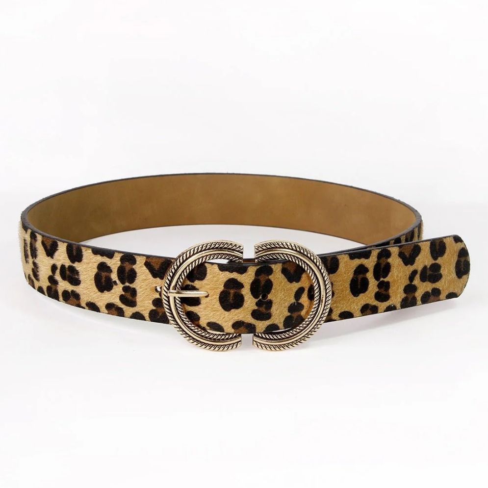 Ceinture Imprimée Léopard pour Femme Modèle Hermine | La Ceinturerie


