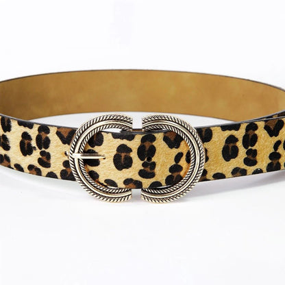 Ceinture Imprimée Léopard pour Femme Modèle Hermine - La Ceinturerie
