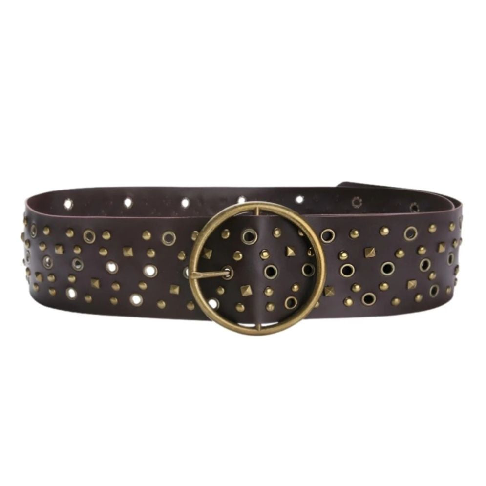 Ceinture Large Oeillets Rivets Pour femme Modèle Ari