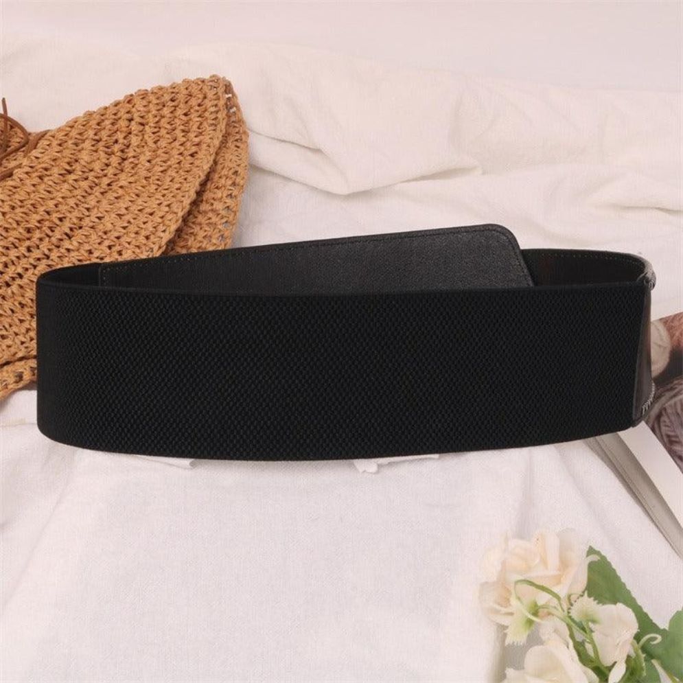 Ceinture Large Élastique Taille Haute Modèle Cafatia - La Ceinturerie