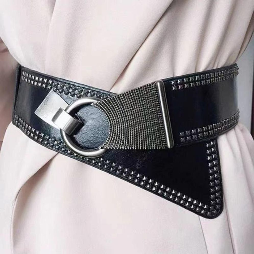 Ceinture Large Élastique Taille Haute Modèle Cafatia - La Ceinturerie