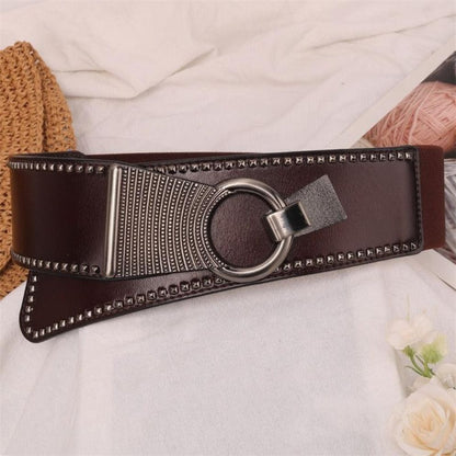 Ceinture Large Élastique Taille Haute Modèle Cafatia - La Ceinturerie