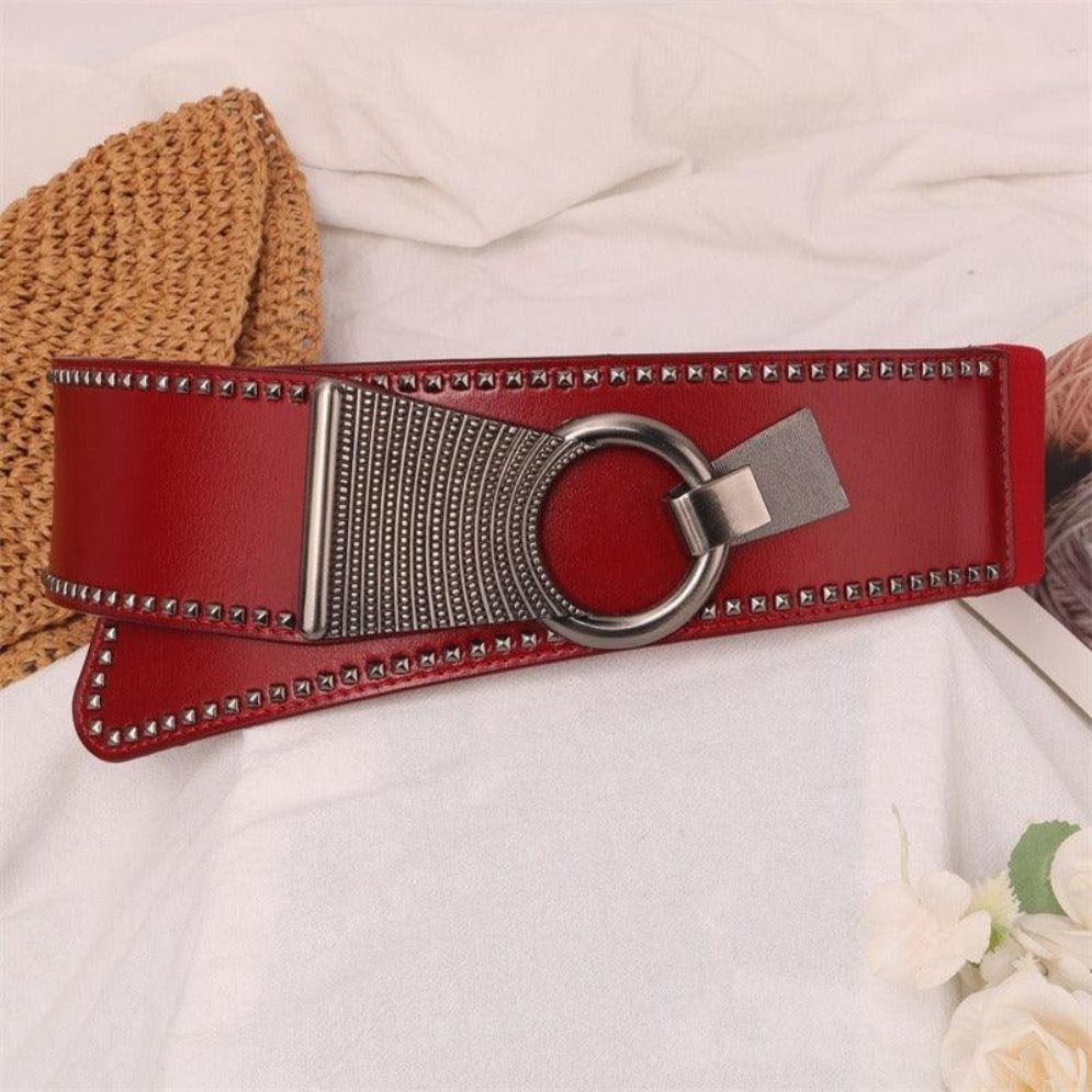 Ceinture Large Élastique Taille Haute Modèle Cafatia - La Ceinturerie