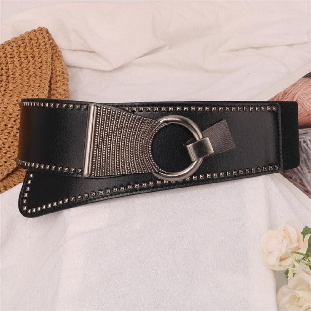 Ceinture Large Élastique Taille Haute Modèle Cafatia - La Ceinturerie