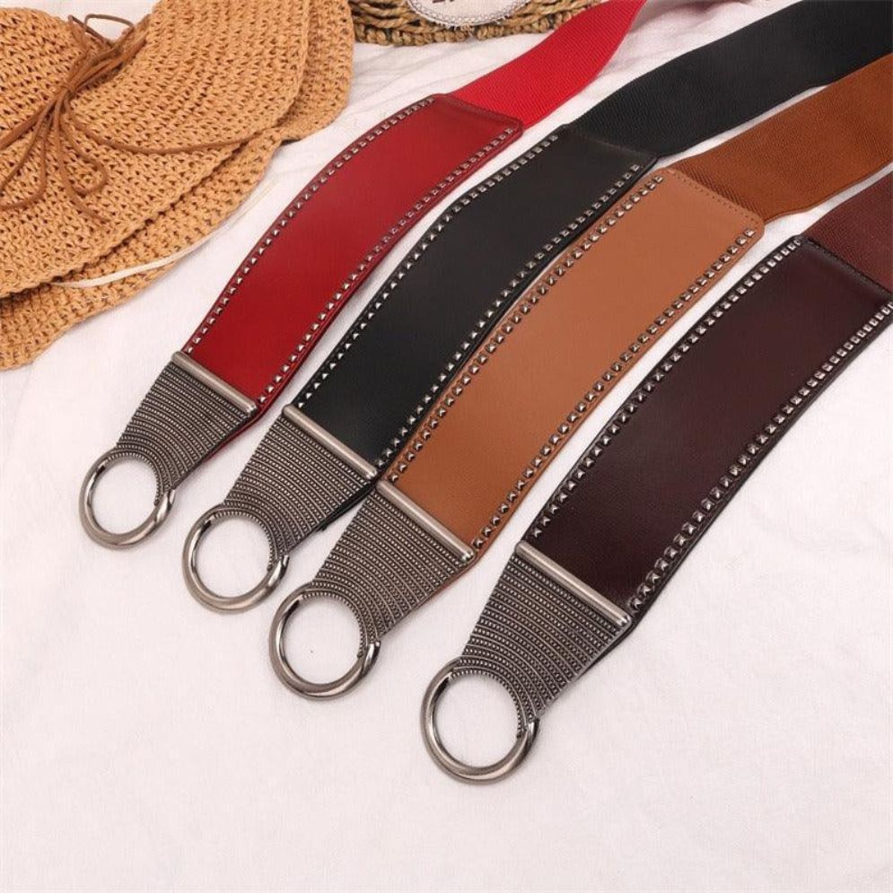 Ceinture Large Élastique Taille Haute Modèle Cafatia - La Ceinturerie