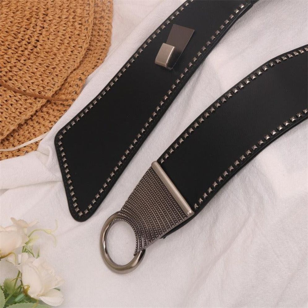 Ceinture Large Élastique Taille Haute Modèle Cafatia - La Ceinturerie