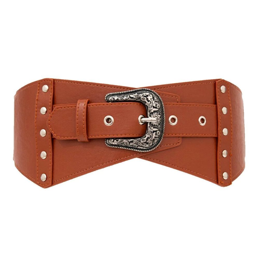 Ceinture Large Élastique Taille Haute pour Femme Modèle Odile - La Ceinturerie