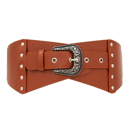 Ceinture Large Élastique Taille Haute pour Femme Modèle Odile - La Ceinturerie