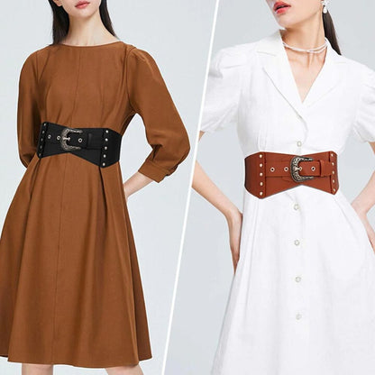 Ceinture Large Élastique Taille Haute pour Femme Modèle Odile - La Ceinturerie