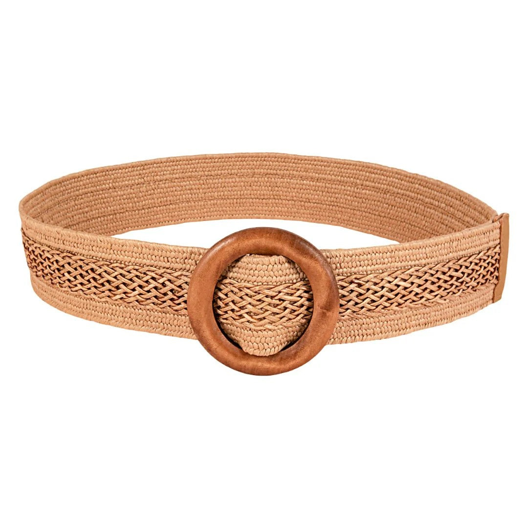 Ceinture Large en Raphia Modèle Kiara - La Ceinturerie