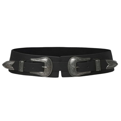 Ceinture Large Élastique Boucles Western Modèle Iris - La Ceinturerie